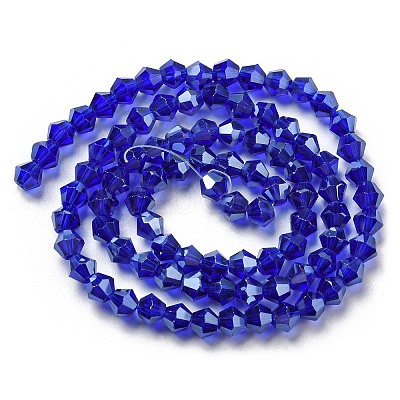 Transparent Electroplate Glass Beads Strands EGLA-A039-T3mm-A06-1
