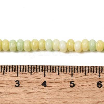 Cracked Opaque Glass Beads Strand X-GLAA-D306-A03-1