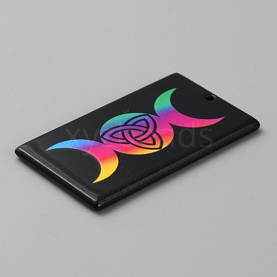 Printed Acrylic Pendants OACR-WH0036-23L-1