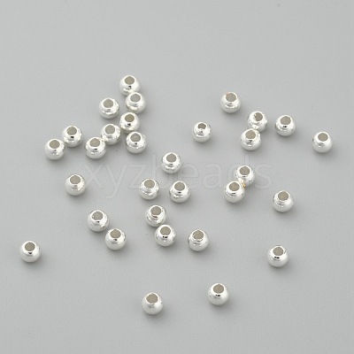 Rack Plating Brass Round Spacer Beads KK-I601-3mm-S-RS-1