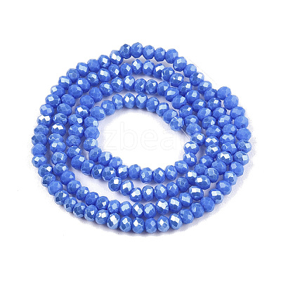 Electroplate Glass Beads Strands EGLA-A044-P2mm-A32-1