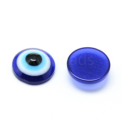 Resin Evil Eye Cabochons CRES-S612-6mm-1