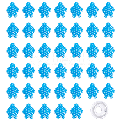 40Pcs Tortoise Handmade Porcelain Beads DIY-SC0015-62A-1