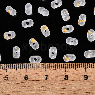 Gradient Color Transparent Frosted Acrylic Beads X1-OACR-M023-06J-1