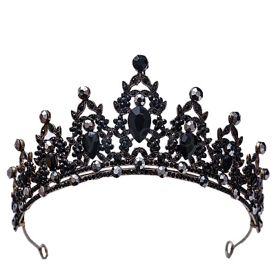 Alloy Rhinestone Crown Hair Bands PW-WG903DF-24-1
