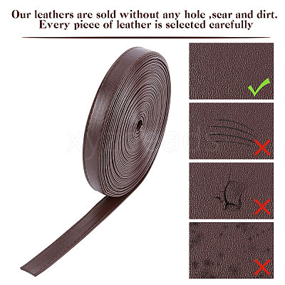 Flat PU Imitation Leather Cord LC-WH0006-05D-01-1