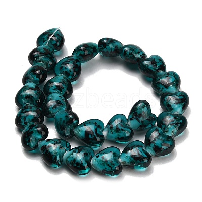 Handmade Gold Sand Lampwork Beads LA-T031-01C-1