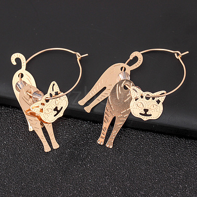 Alloy Hoop Earrings WG92327-01-1