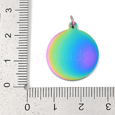Ion Plating(IP) 304 Stainless Steel Pendants STAS-I311-33H-RC-1