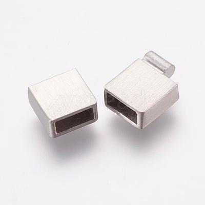 Tarnish Resistant 304 Stainless Steel Magnetic Clasps with Glue-in Ends STAS-K145-28P-1