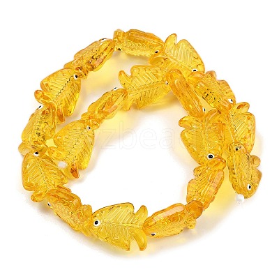 Transparent Glass Enamel Beads LAMP-U004-06P-1