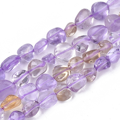 Natural Ametrine Beads Strands G-S363-052-1