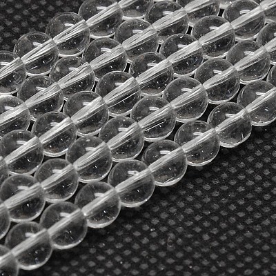 Imitate Austrian Crystal Glass Round Bead Strands GLAA-F030-6mm-01-1