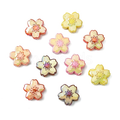 30Pcs Opaque Acrylic Beads MACR-CJ0002-19-1