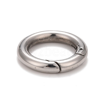 Non-Tarnish 304 Stainless Steel Spring Gate Rings STAS-M296-01P-A-1