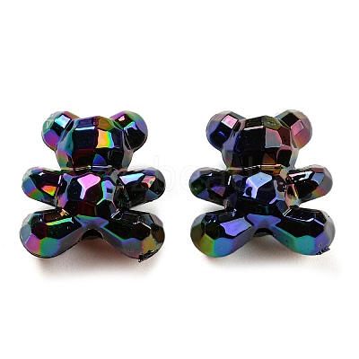 UV Plating Acrylic Faceted Beads X-MACR-D024-05B-1