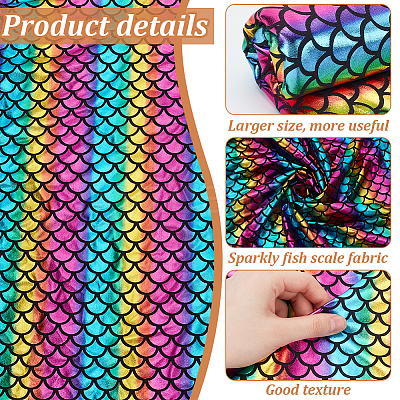 Laser Polyurethane Fabric for DIY Crafts DIY-WH0888-07B-1