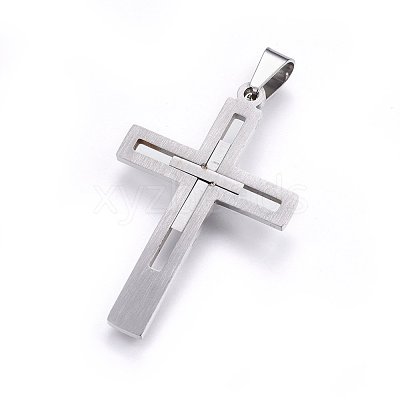Tarnish Resistant 304 Stainless Steel Pendants STAS-O108-67P-1