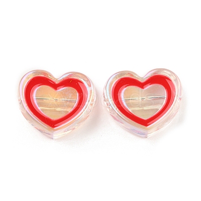 UV Plating Acrylic Beads X-OACR-K005-23-1