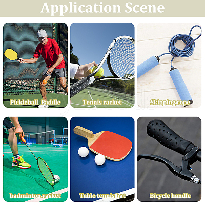 8Pcs 4 Style PU Leather Anti-slip Tennis Racquet Overgrip FIND-CN0001-49-1