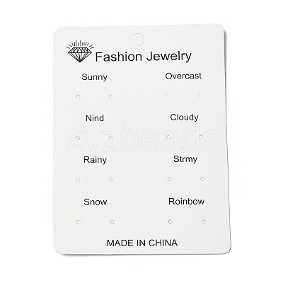 Paper Jewelry Display Cards CDIS-M005-28-1