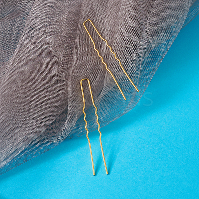 Hair Accessories Iron Hair Forks Findings OHAR-TAC0002-01G-1