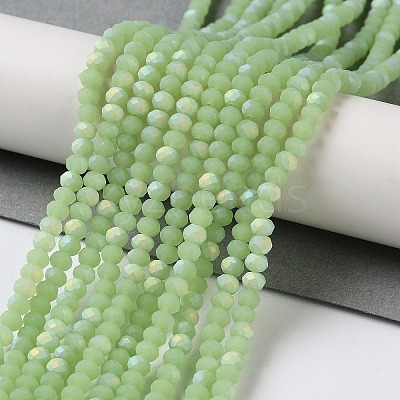 Imitation Jade Glass Beads Strands X1-EGLA-A034-J2mm-MB01-1