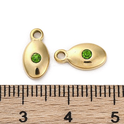 Real 14K Gold Plated 304 Stainless Steel Charms STAS-R005-09G-03-1