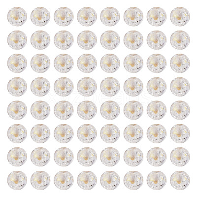 100Pcs Crackle Transparent Glass Beads GLAA-TADJ0001-12J-1