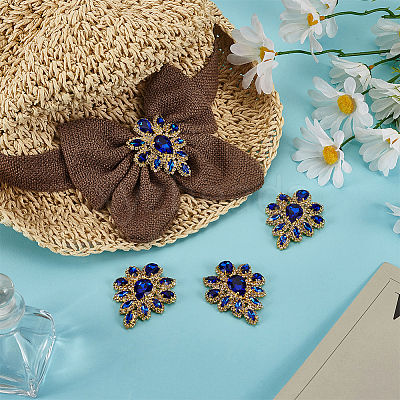4Pcs Teardrop Shape Hotfix Rhinestone PATC-FG0002-25D-1