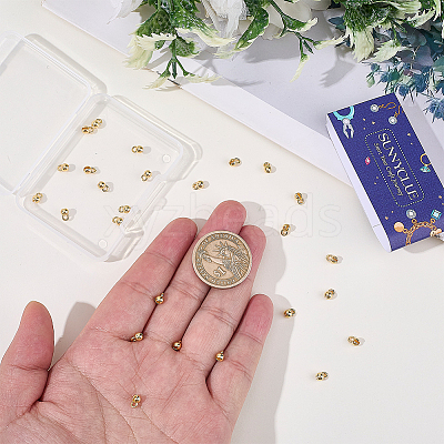 30Pcs Brass Bead Tips KK-SC0007-76-1