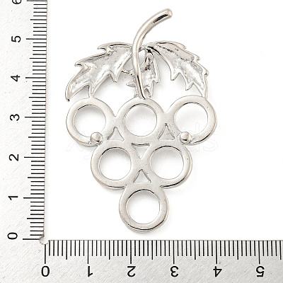 Rack Plating Brass Pendants Cabochon Settings KK-A217-05P-1