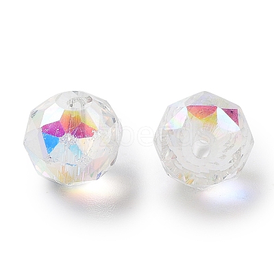 Electroplate Round Glass Beads EGLA-A043-01-AB02-1