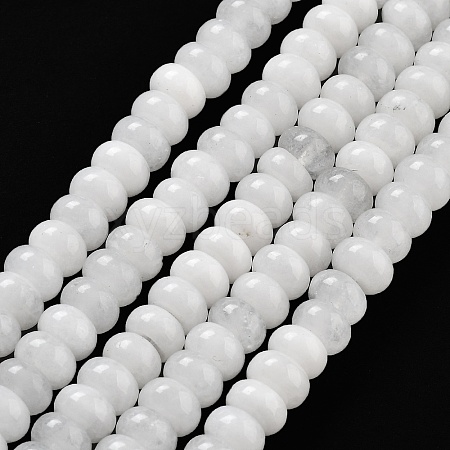 Natural White Jade Beads Strands G-E507-01M-1