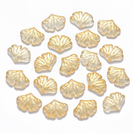 Two Tone Transparent Spray Painted Glass Pendants LS-GLAA-T016-01B-1