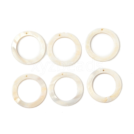 Natural Freshwater Shell Pendants SHEL-K006-63-1