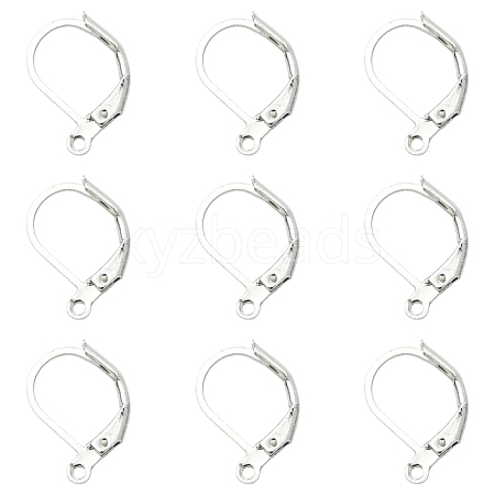 100Pcs Brass Leverback Earring Findings KK-YW0003-37P-1
