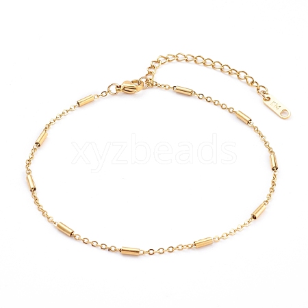 304 Stainless Steel Cable Chains Anklets X-AJEW-AN00392-02-1
