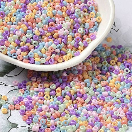 Baking Paint Glass Seed Beads SEED-P006-03A-18-1