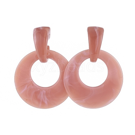 Acrylic Stud Earrings X-EJEW-JE03483-01-1