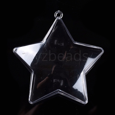 Openable Transparent Plastic Pendants CON-K007-05A-1