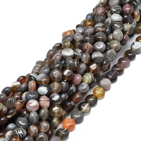 Natural Botswana Agate Beads Strands G-E576-13-1