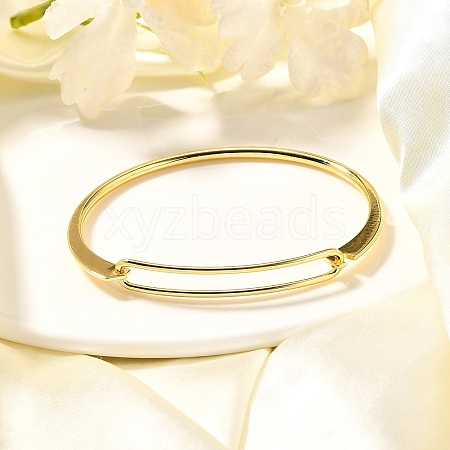 Brass Bangles BJEW-K153-02G-1