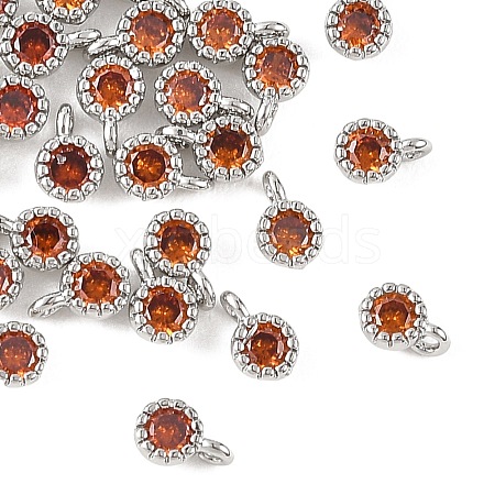 SHEGRACE Brass Pave Cubic Zirconia Charms XGRQ5K528-832P-C-1