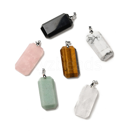 Natural Mixed Stone Pendants G-H286-05P-1