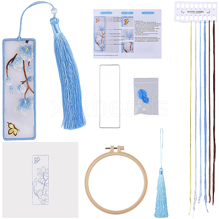 DIY Bookmarks Embroidery Starter Kit DIY-WH20816-004B-1