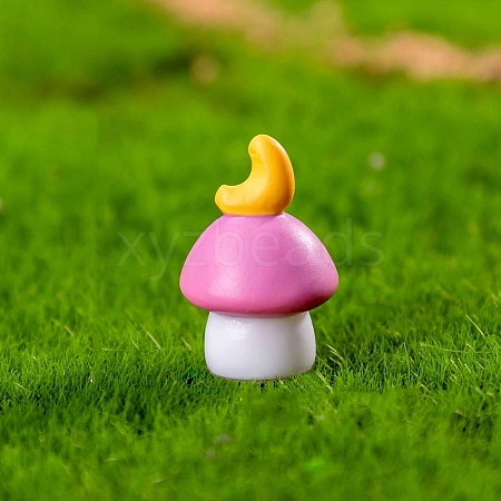 Mushroom Theme Resin Miniature Ornaments PW-WGAC4D8-04-1