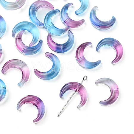 20Pcs Gradient Color Handmade Lampwork Beads LAMP-FS0001-18H-1