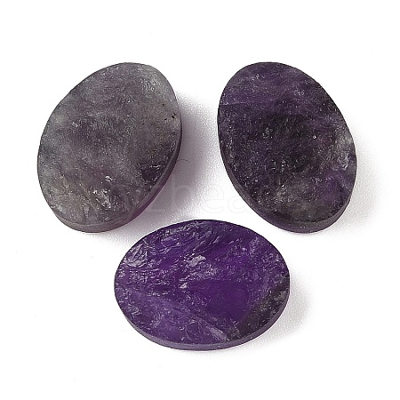 Natural Amethyst Cabochons G-K338-38A-01-1