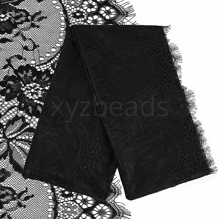 Nylon Eyelash Lace Trim Fabric AJEW-WH0314-66A-1